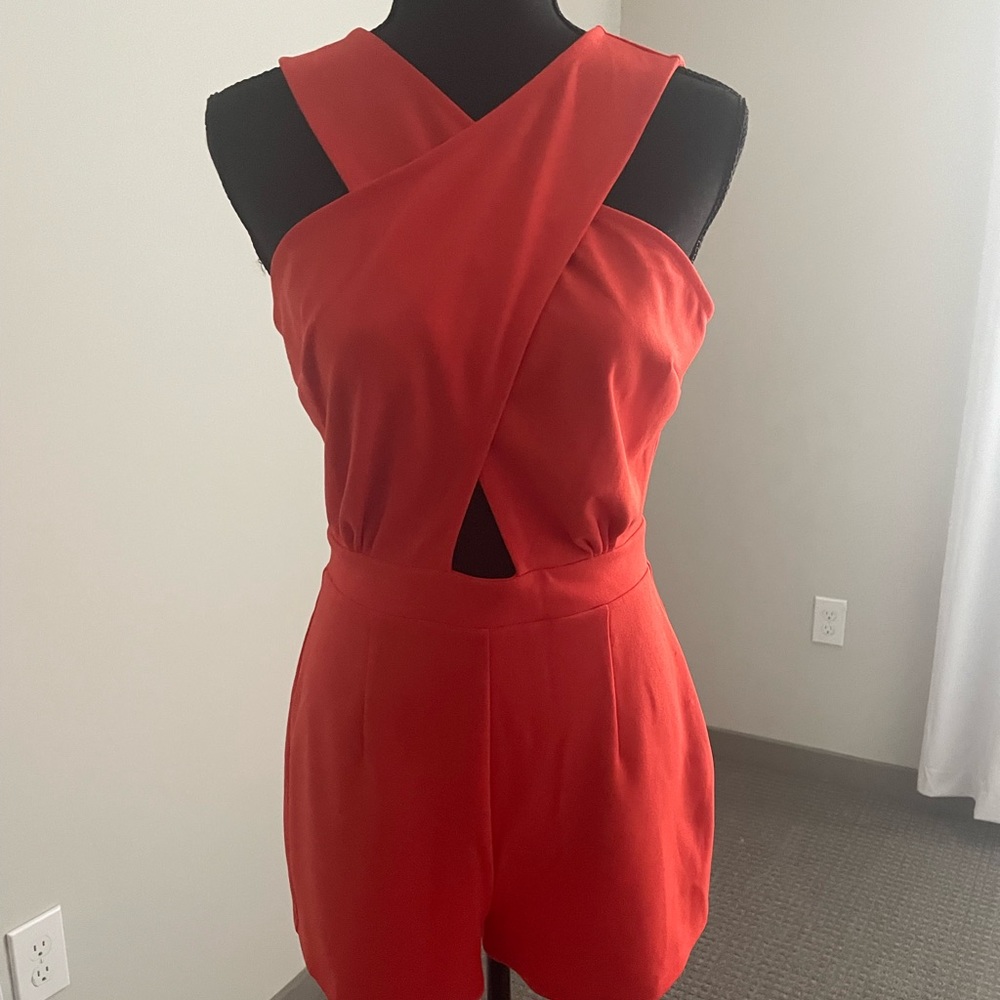 Orange jumpsuit, wore once before, pretty descent condition